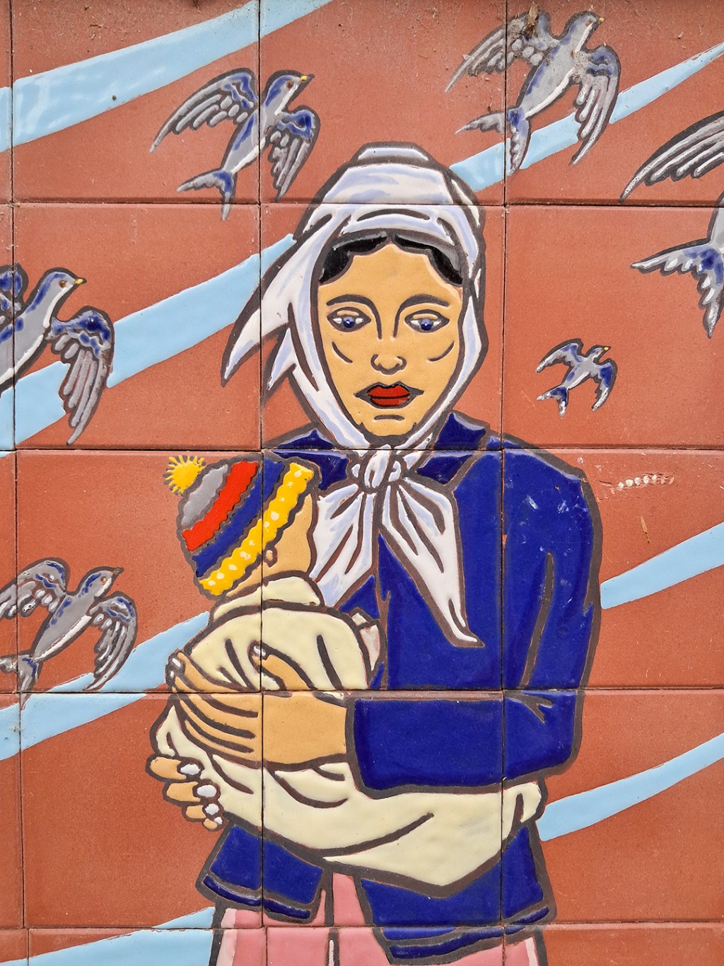 Mural cerámico en Cofico